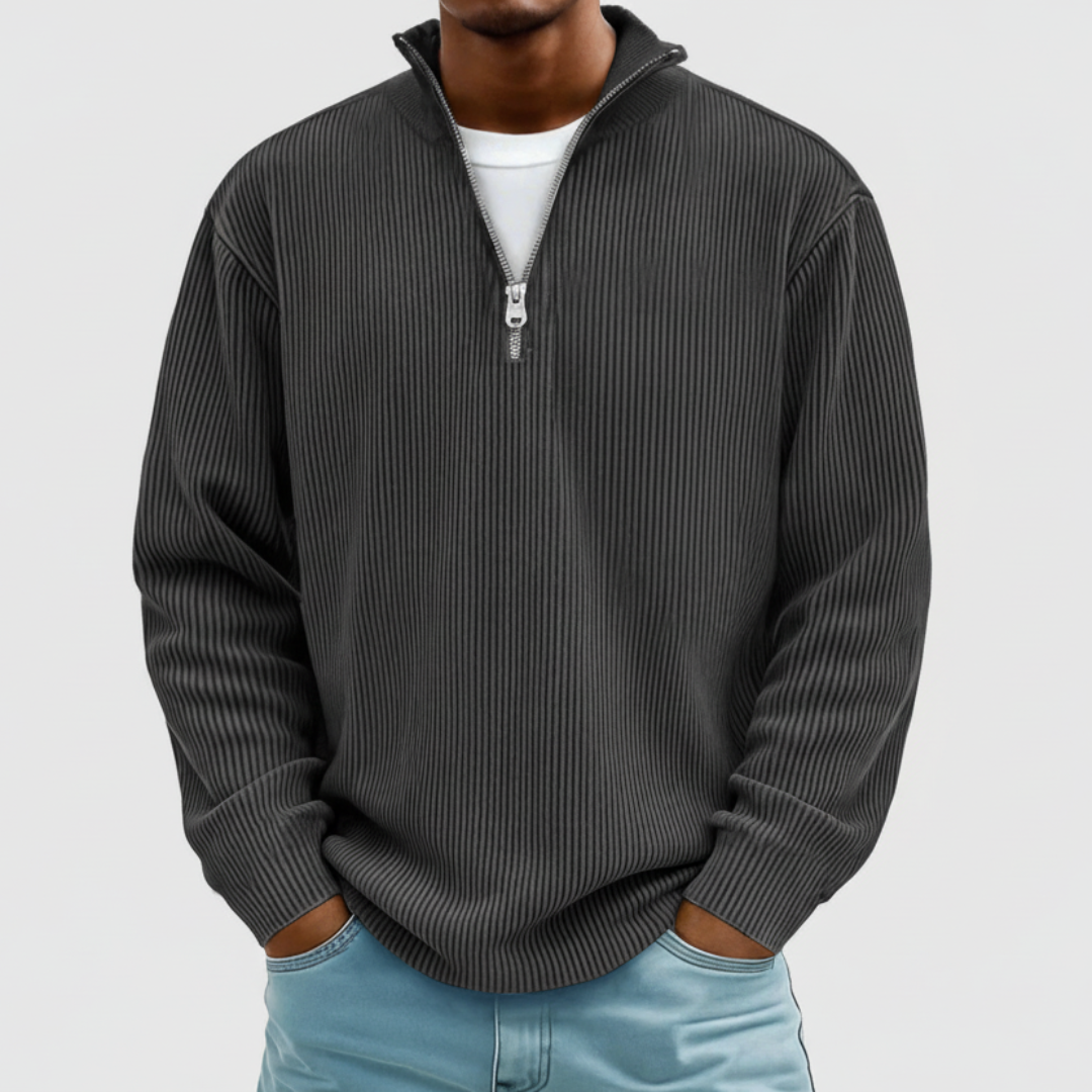 Calix | Pulover modern pentru bărbați cu fermoar la jumătate