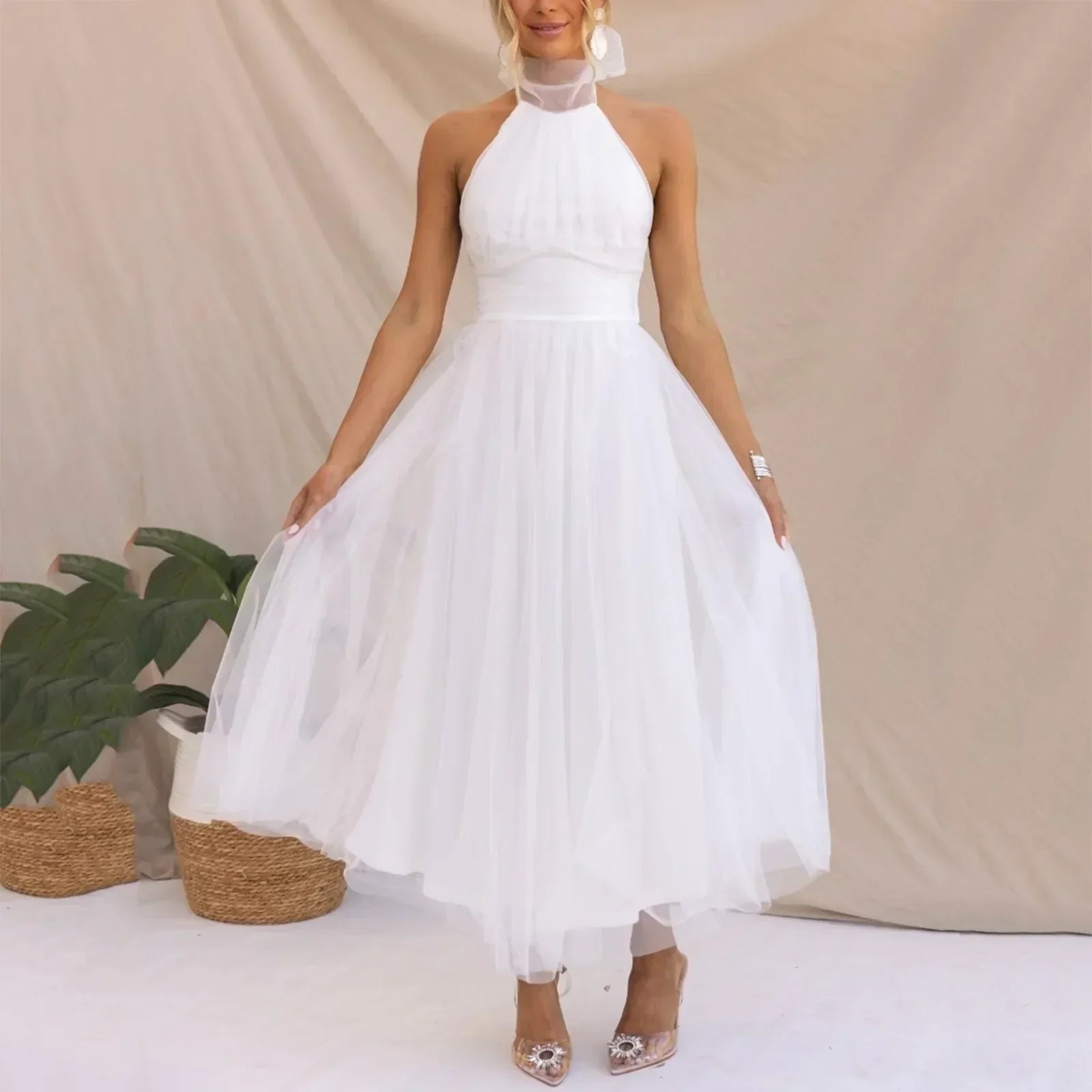 Coraline – Rochie de Damă Elegantă Fără Mâneci, Stil Modern