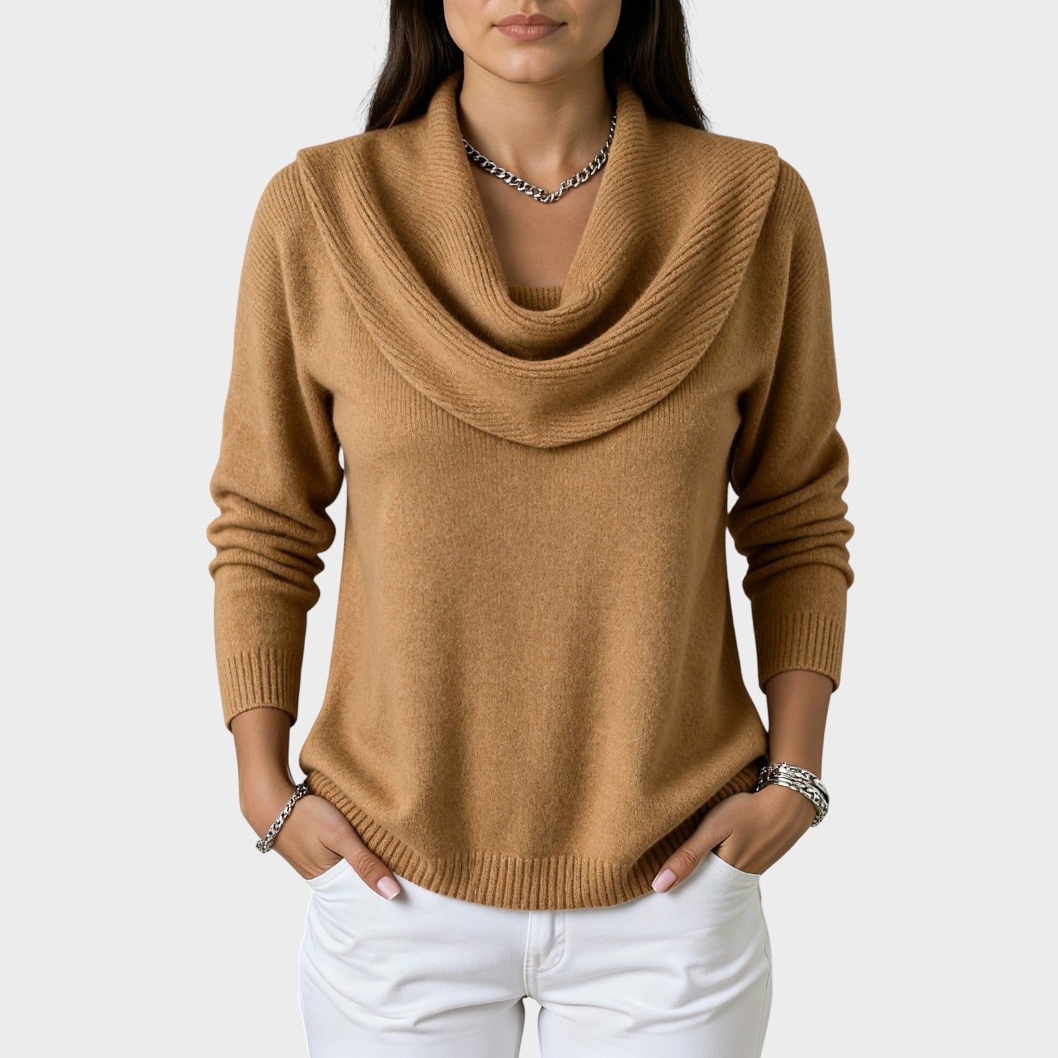 Mihaela - Pulover cu guler 