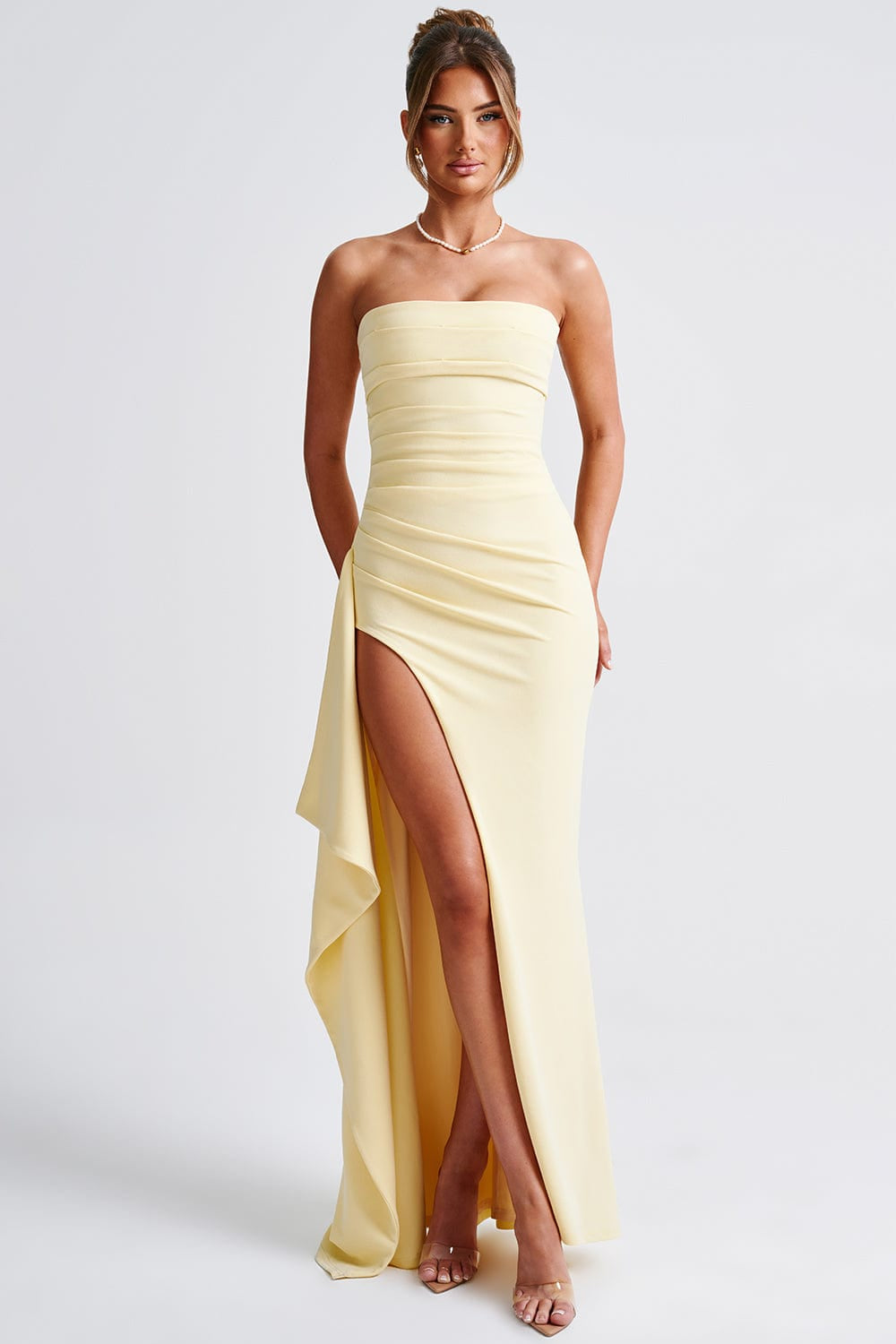 Pearson™ | Rochie maxi cu decolteu înalt 